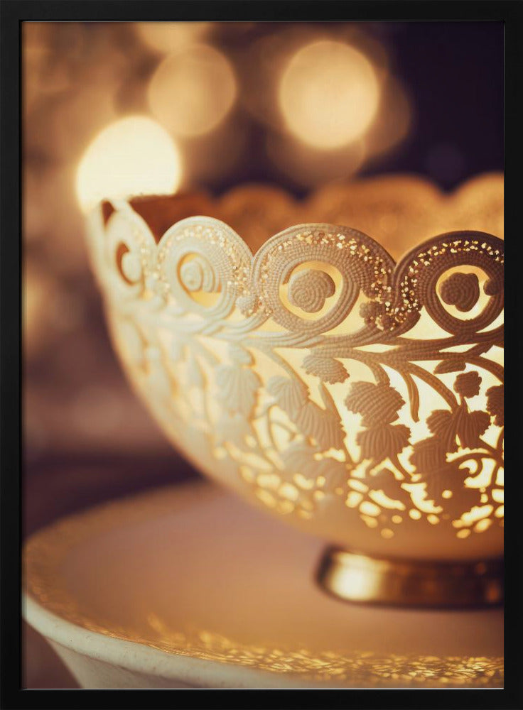 Golden Lace Glow | Poster