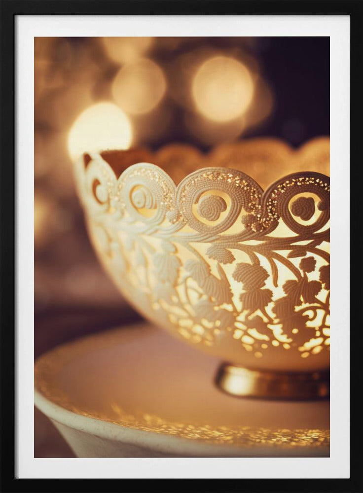 Golden Lace Glow | Poster