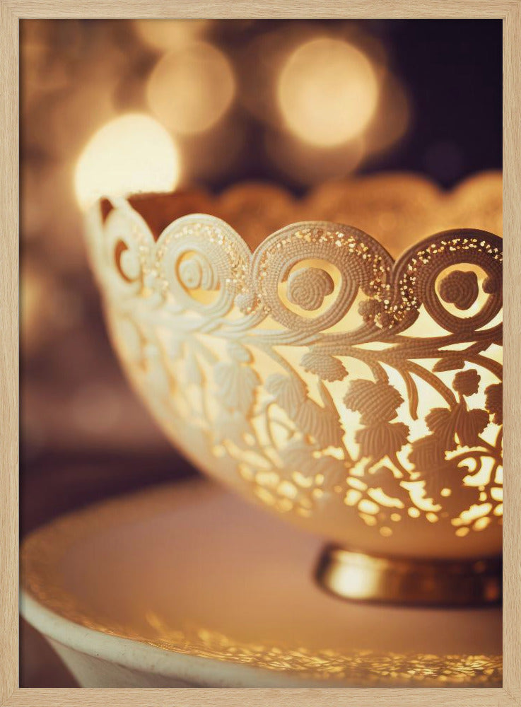 Golden Lace Glow | Poster