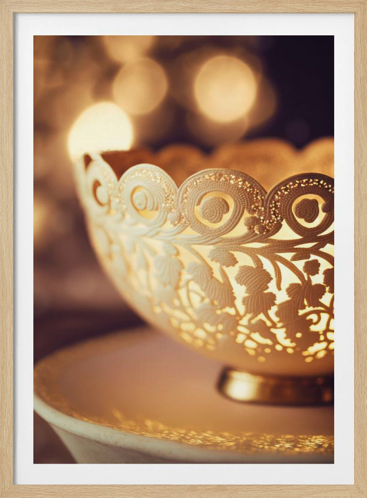 Golden Lace Glow | Poster