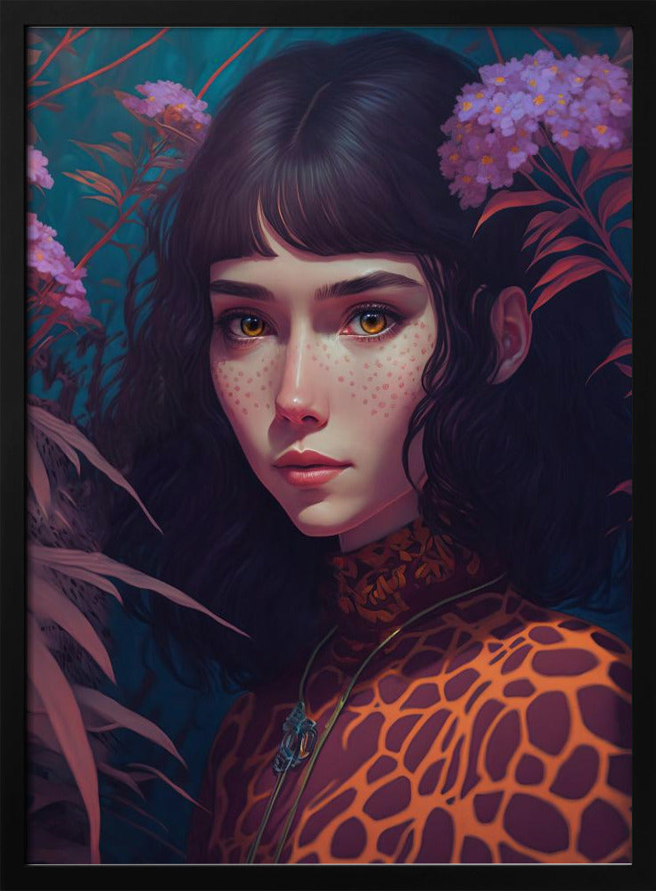 Mystical Bloom Gaze | Poster