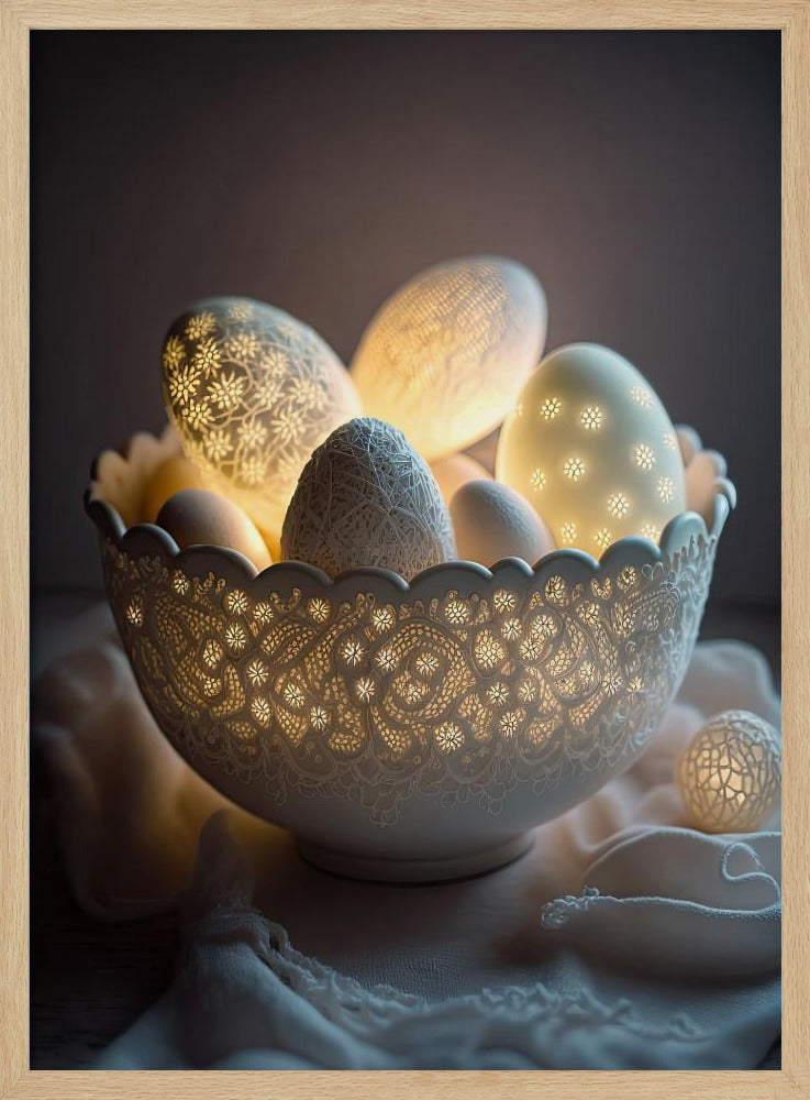 Radiant Egg Elegance | Poster