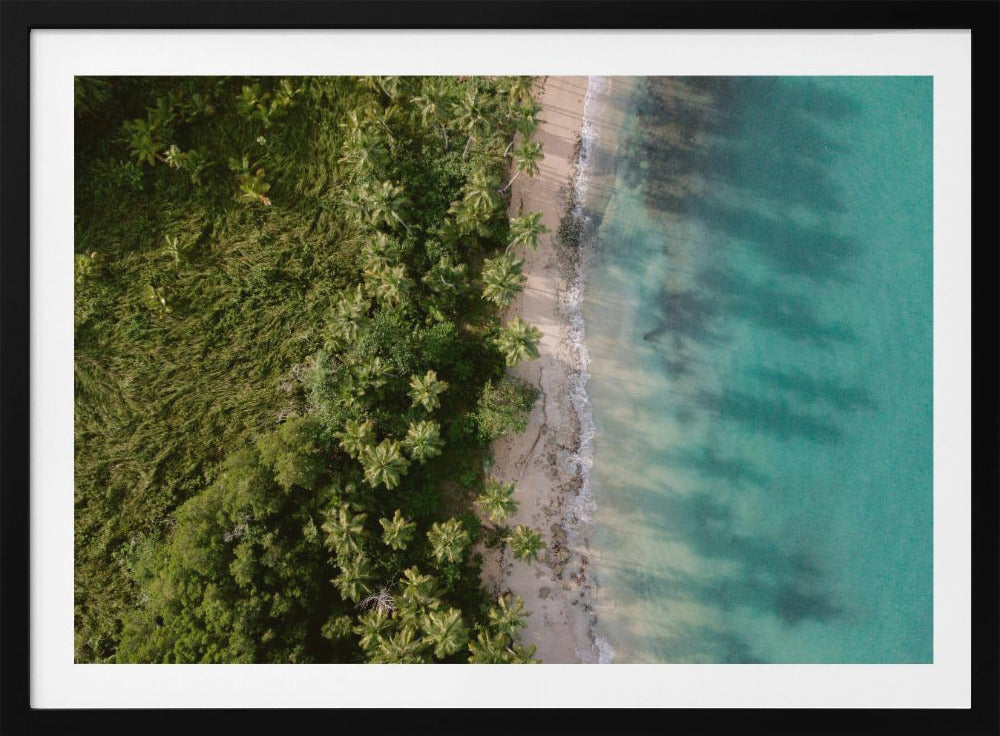 Green Beach from Above 2 | Poster
