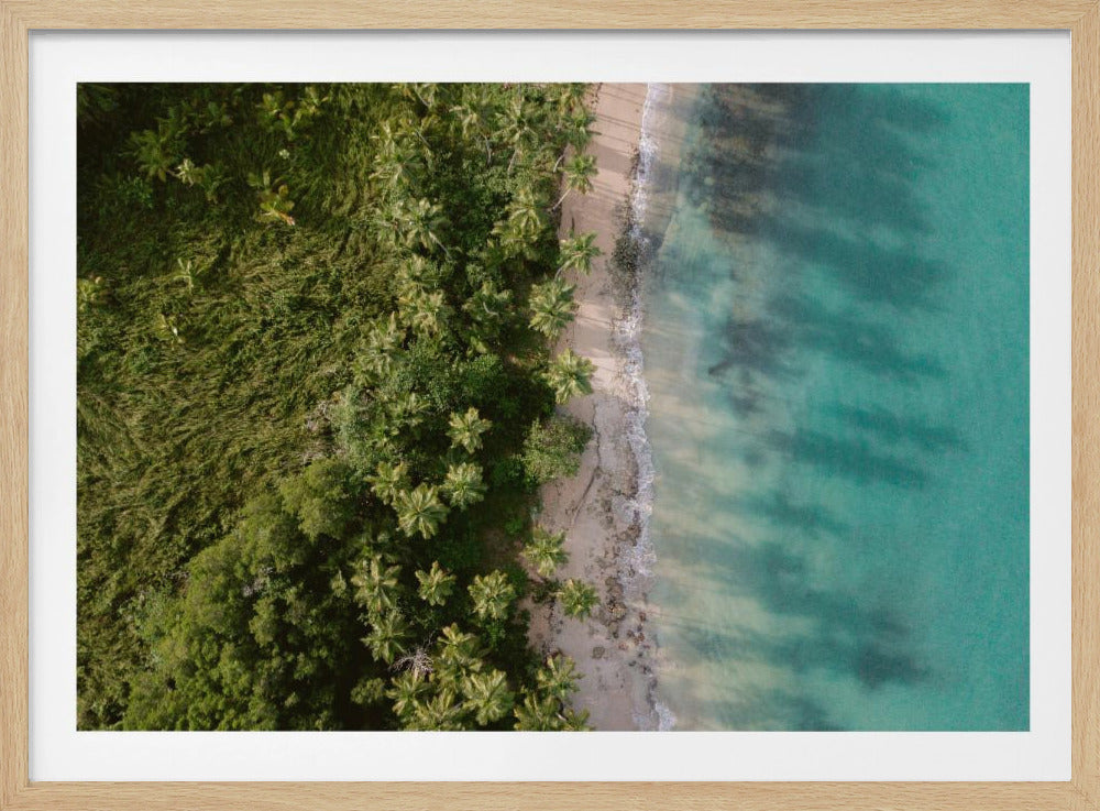 Green Beach from Above 2 | Poster