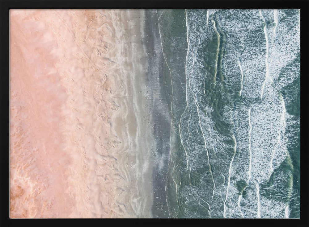 Pink and blue coastal | Poster