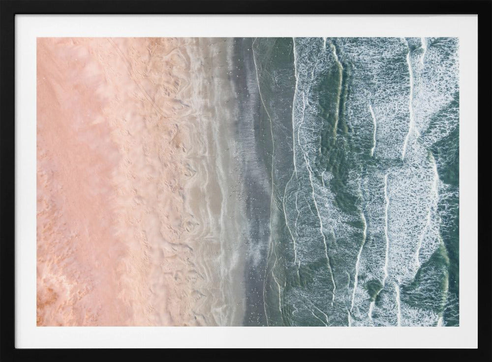 Pink and blue coastal | Poster