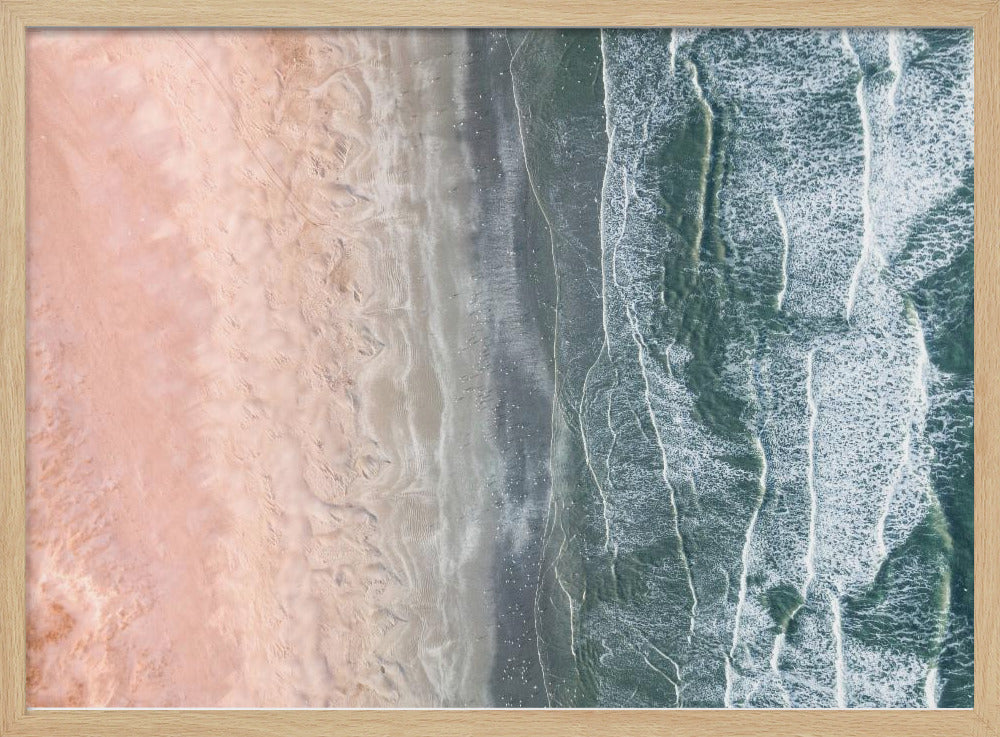 Pink and blue coastal | Poster