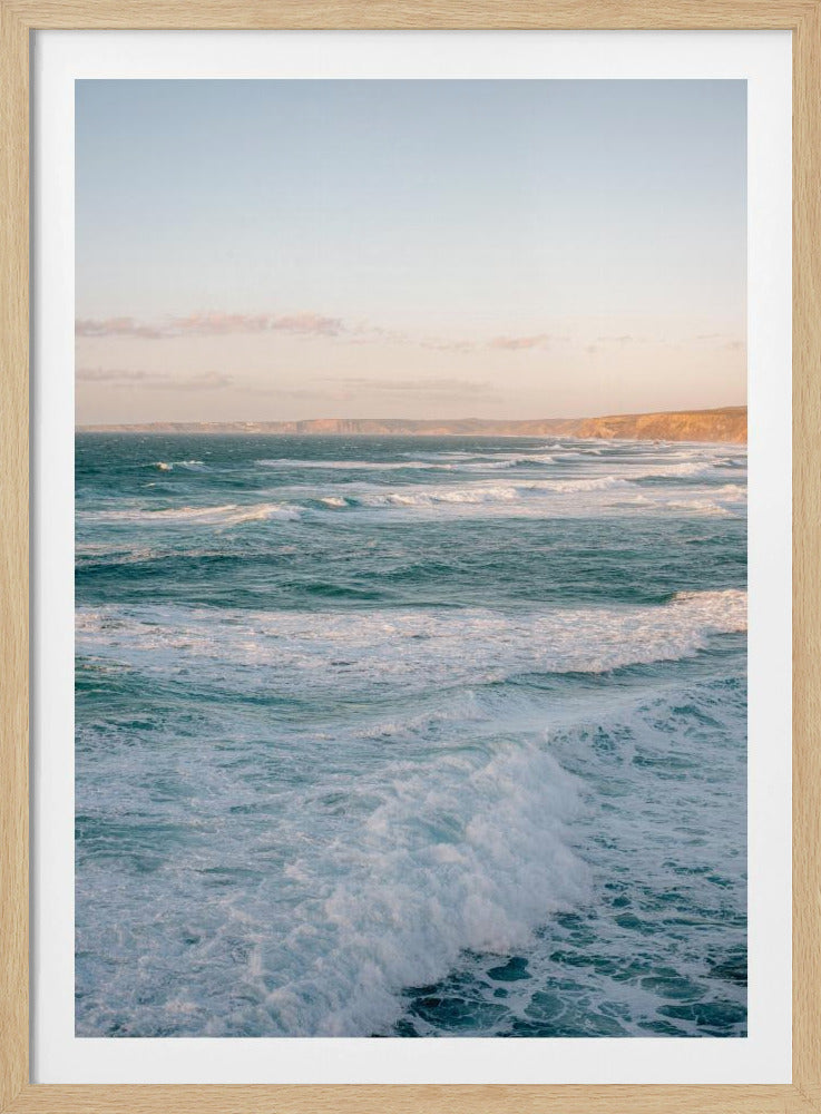 Praia Bordeira waves Portugal | Poster