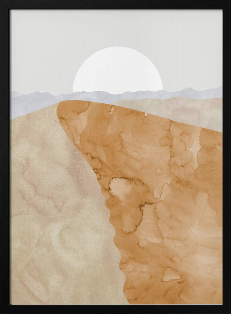 Sand dune and moon | Poster