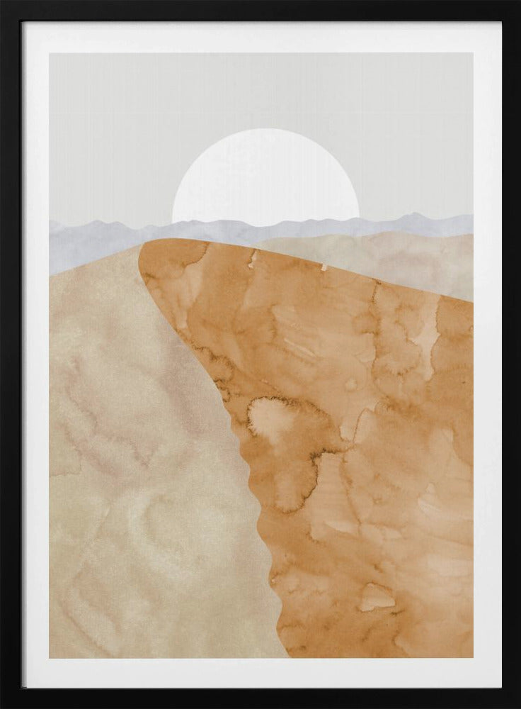 Sand dune and moon | Poster