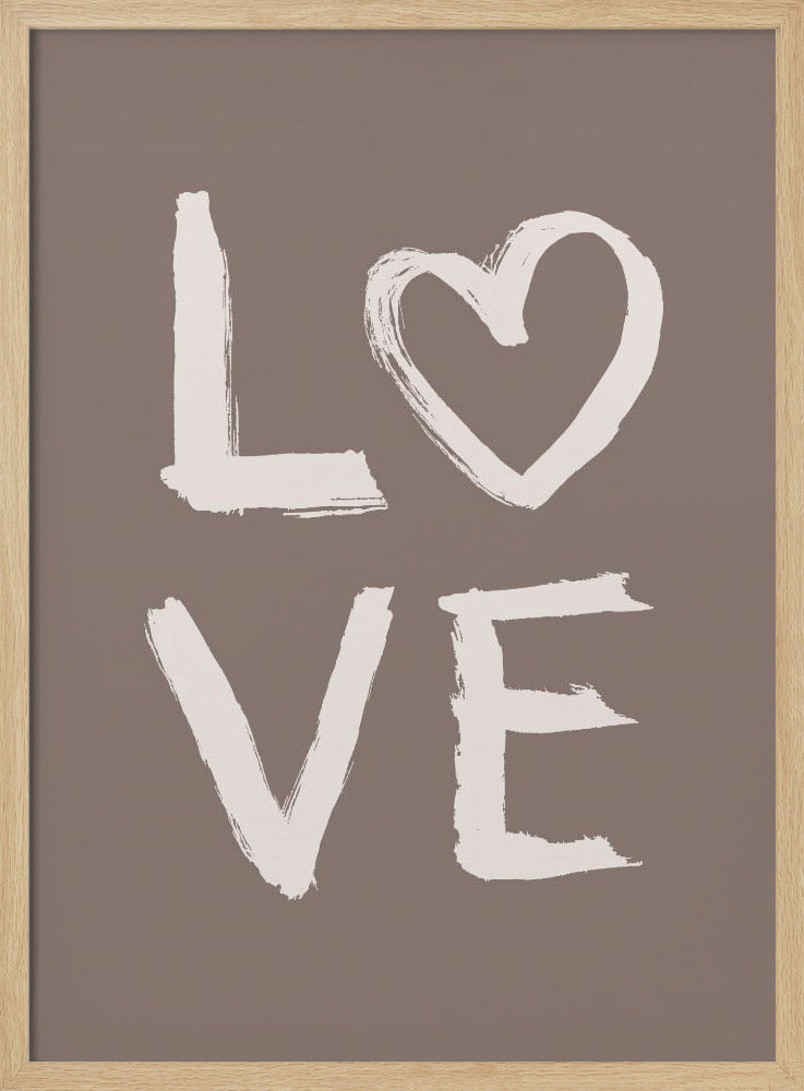 LOVE Toothy Brown | Poster