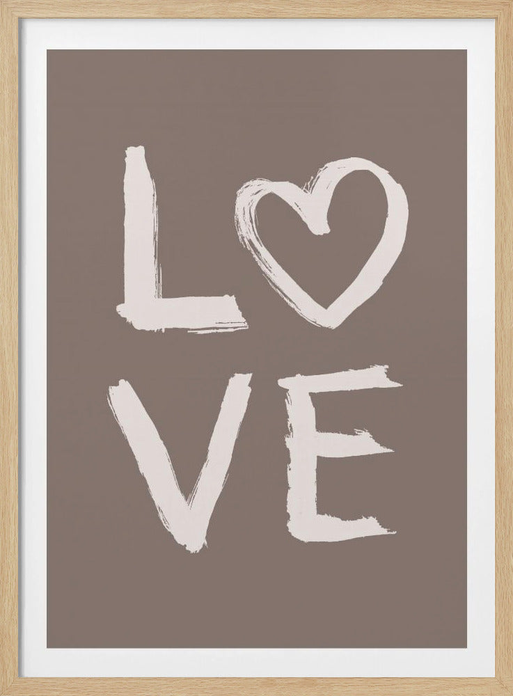 LOVE Toothy Brown | Poster
