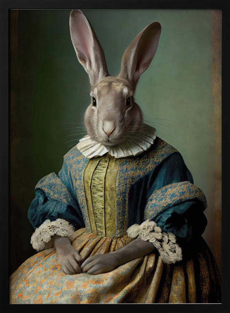 Regal Hare Portrait | Poster