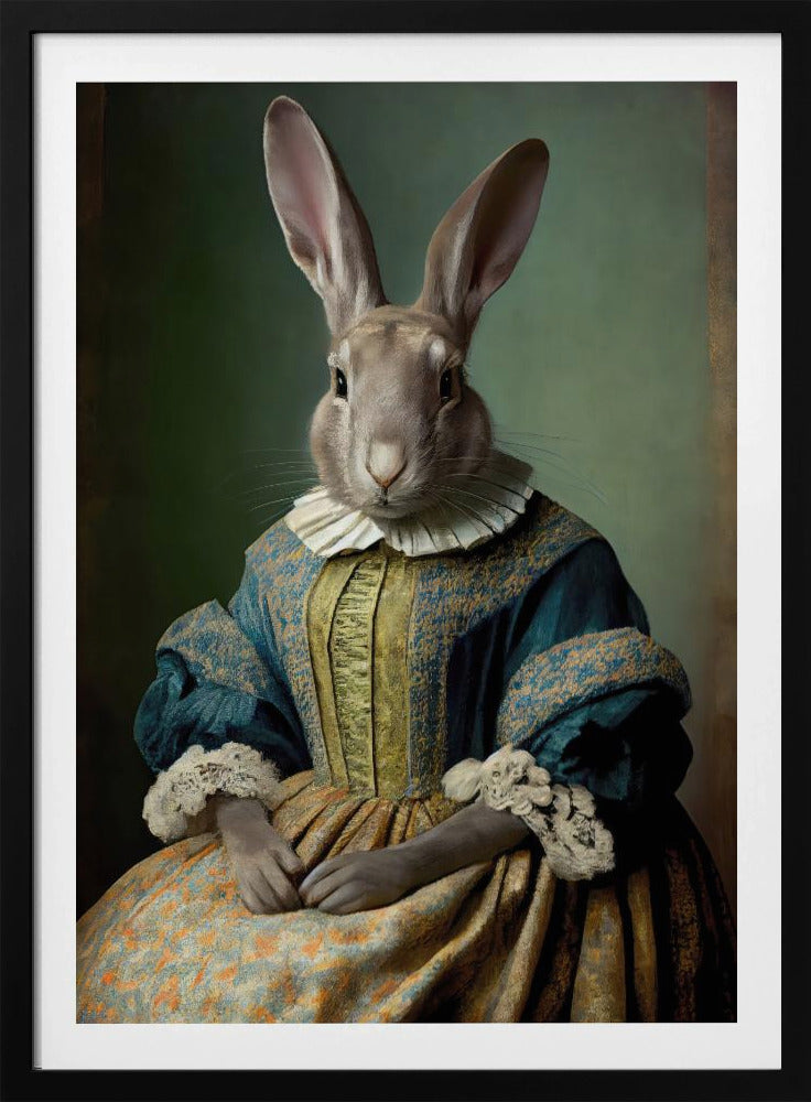 Regal Hare Portrait | Poster