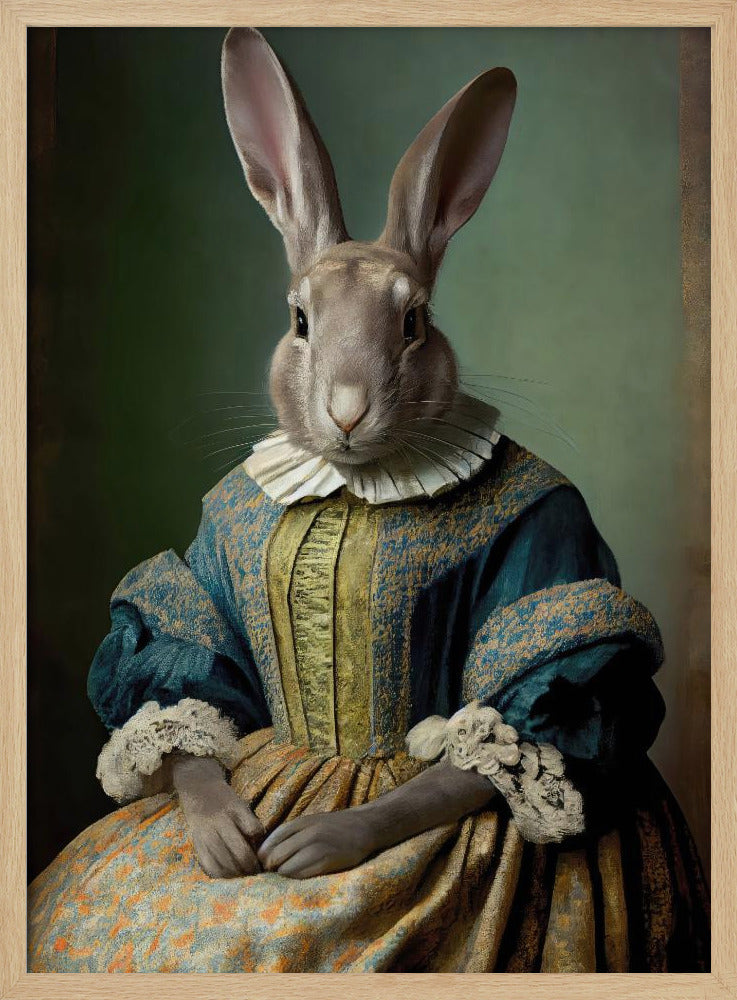 Regal Hare Portrait | Poster