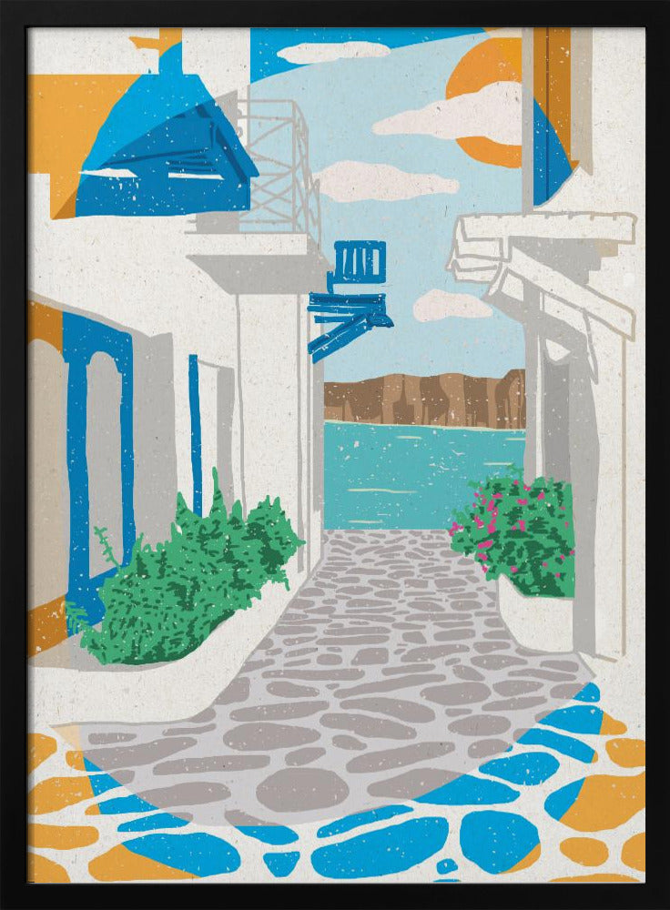 A Street in Greece | Poster
