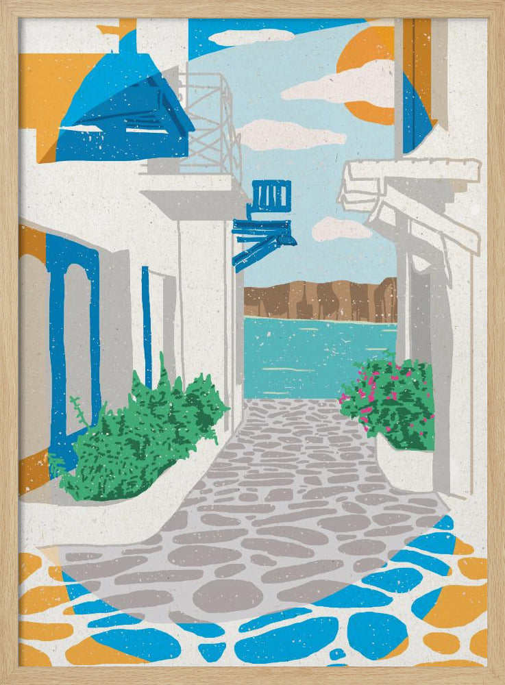 A Street in Greece | Poster