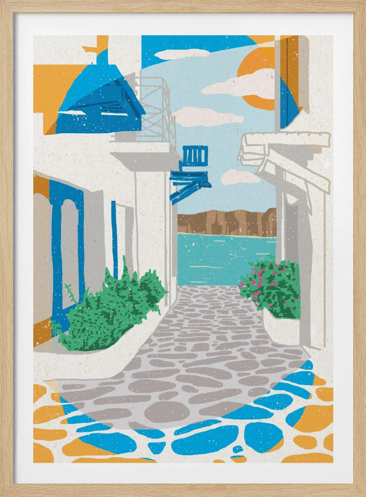 A Street in Greece | Poster