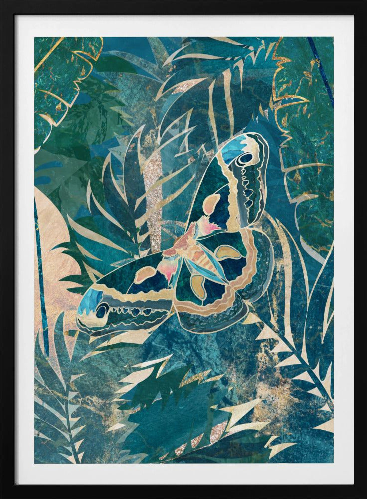 Moth in the rainforest | Poster