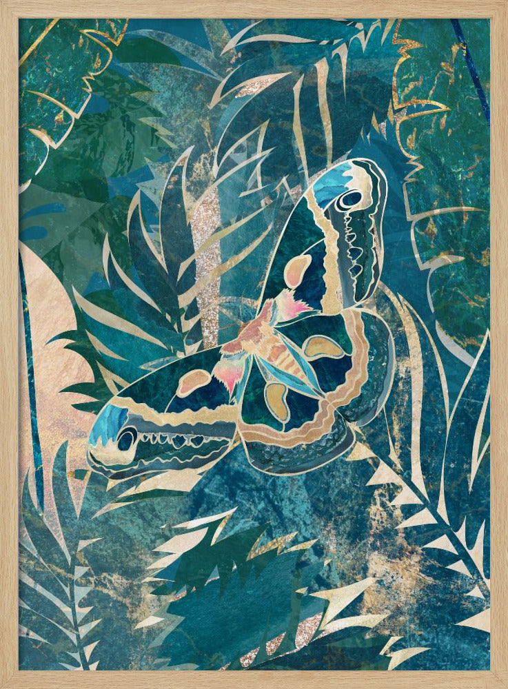 Moth in the rainforest | Poster