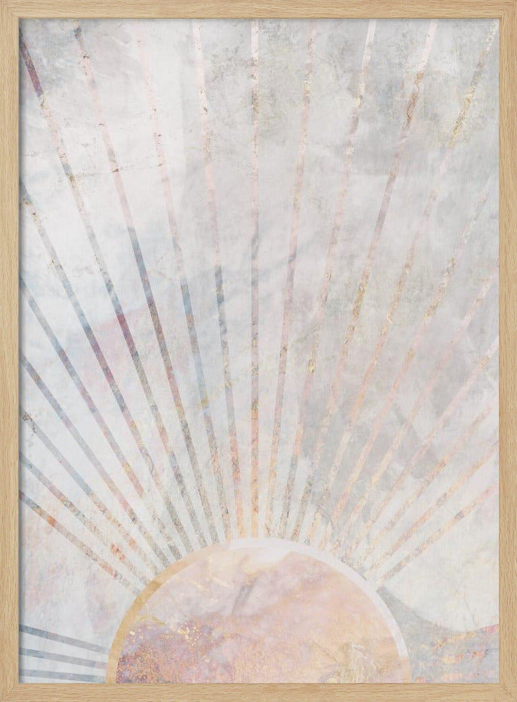 Sun Boho Morning Metallic Print | Poster