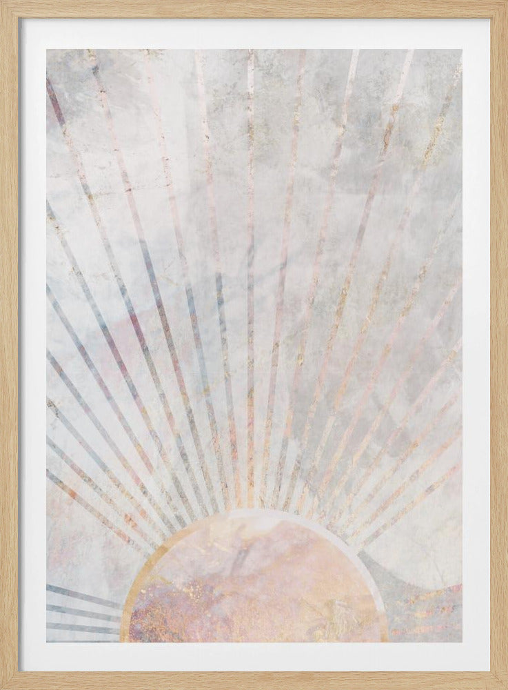 Sun Boho Morning Metallic Print | Poster