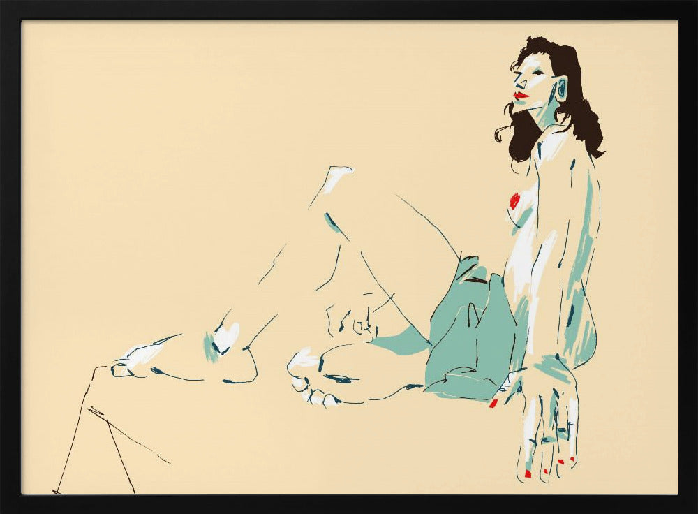 Girl Sitting | Poster