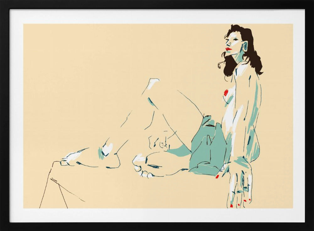 Girl Sitting | Poster