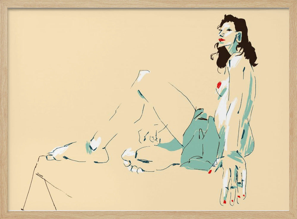 Girl Sitting | Poster