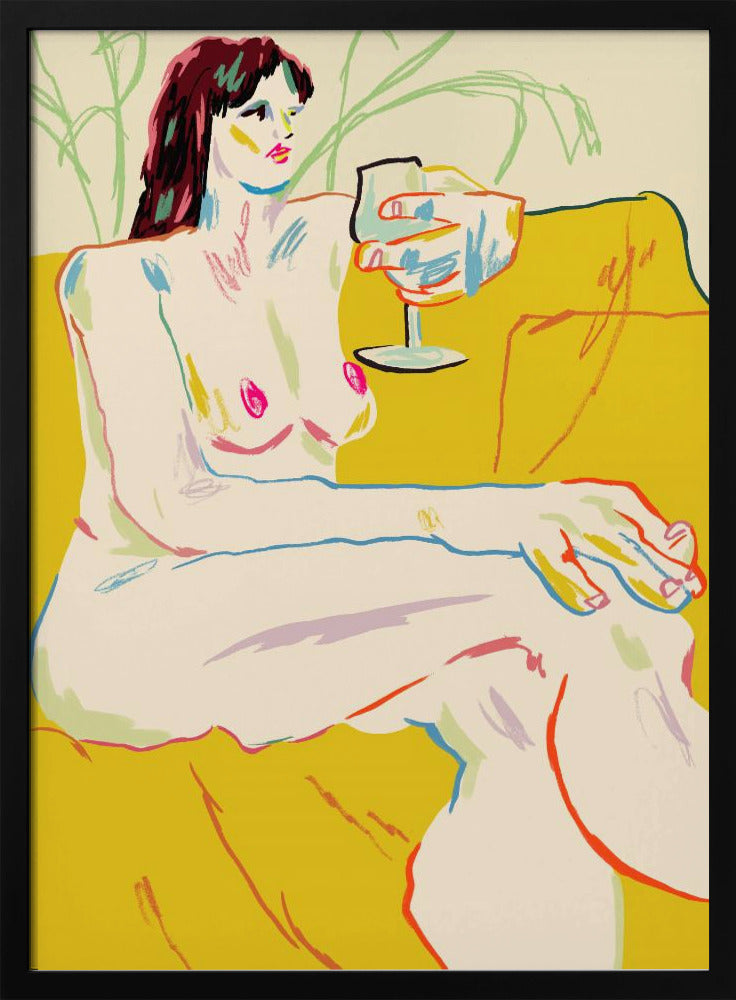 Girl With A Wineglass | Poster