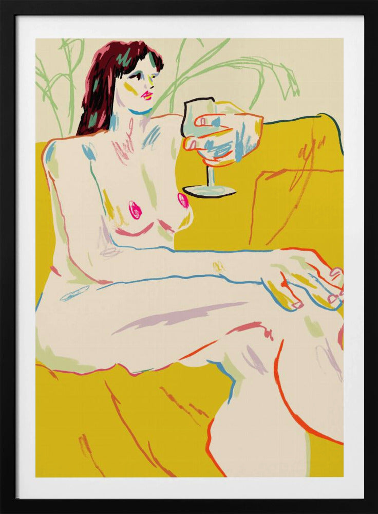 Girl With A Wineglass | Poster