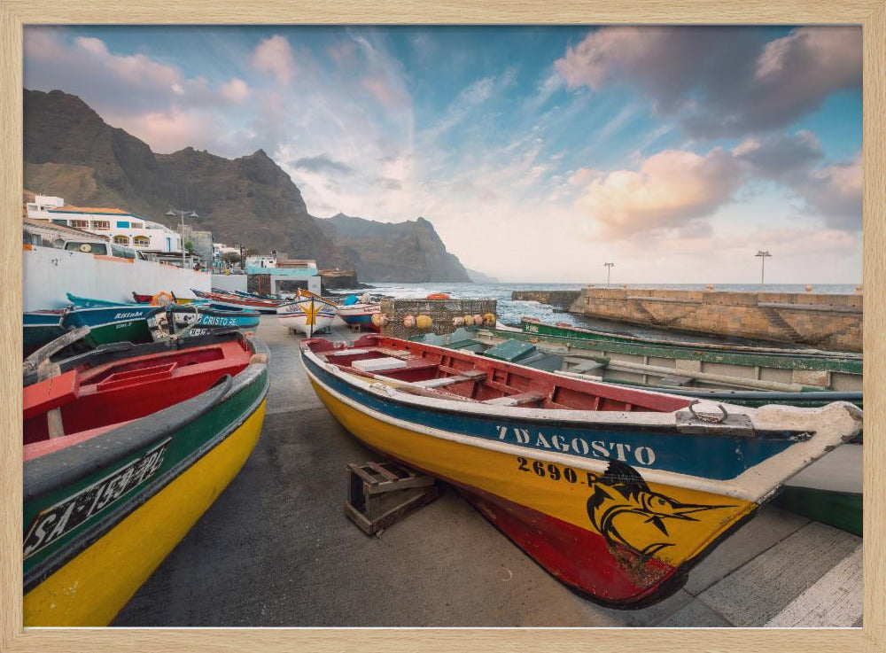 Colored Boats | Poster