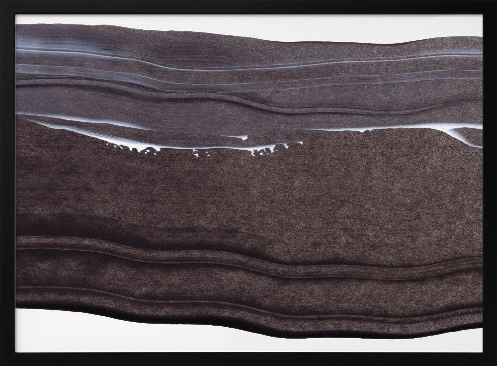 Wavy Lines With A Serene Monochrome Palette | Poster