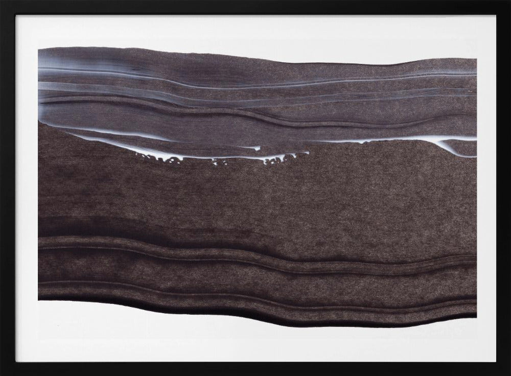 Wavy Lines With A Serene Monochrome Palette | Poster