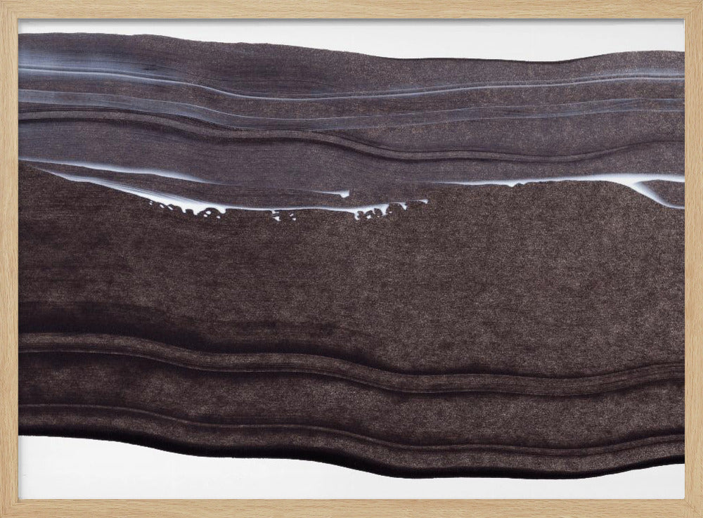 Wavy Lines With A Serene Monochrome Palette | Poster