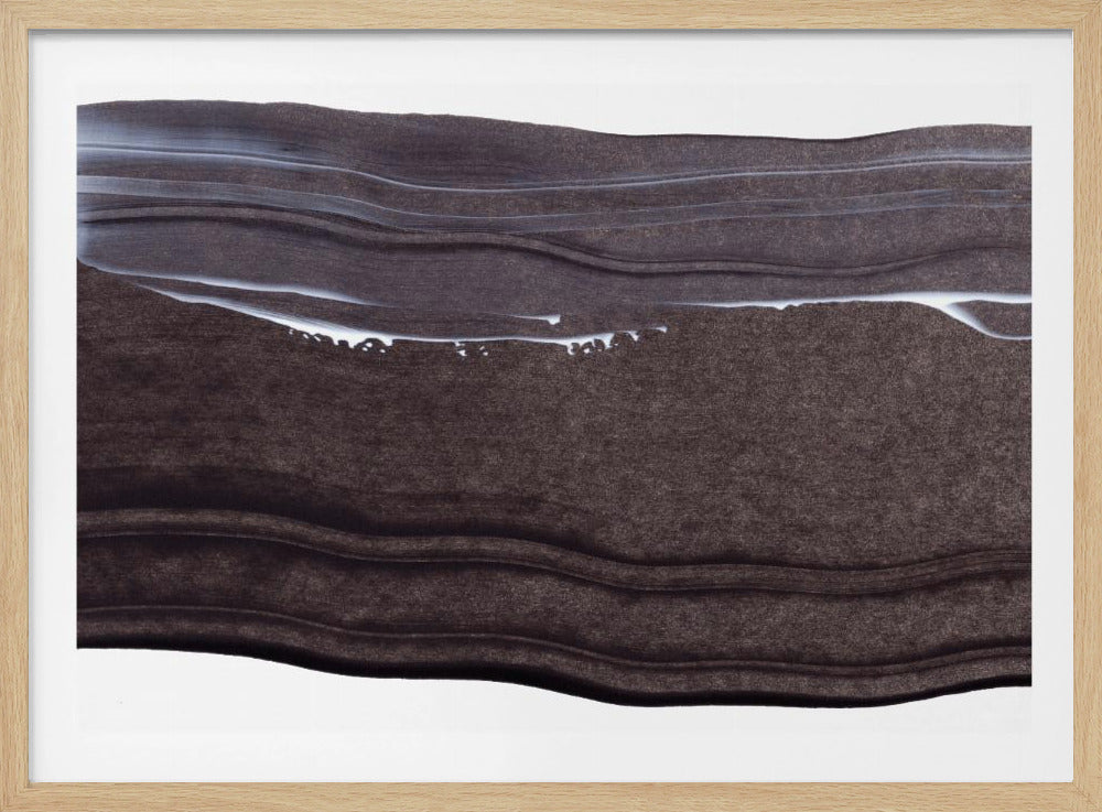 Wavy Lines With A Serene Monochrome Palette | Poster