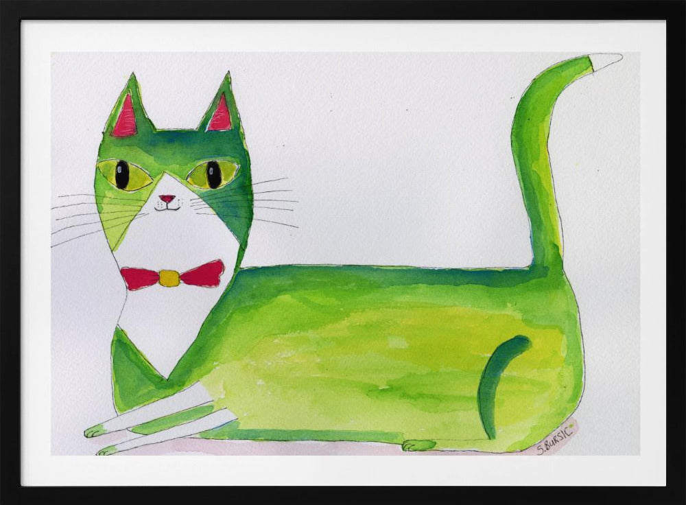 The green cat | Poster