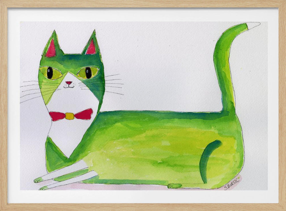 The green cat | Poster
