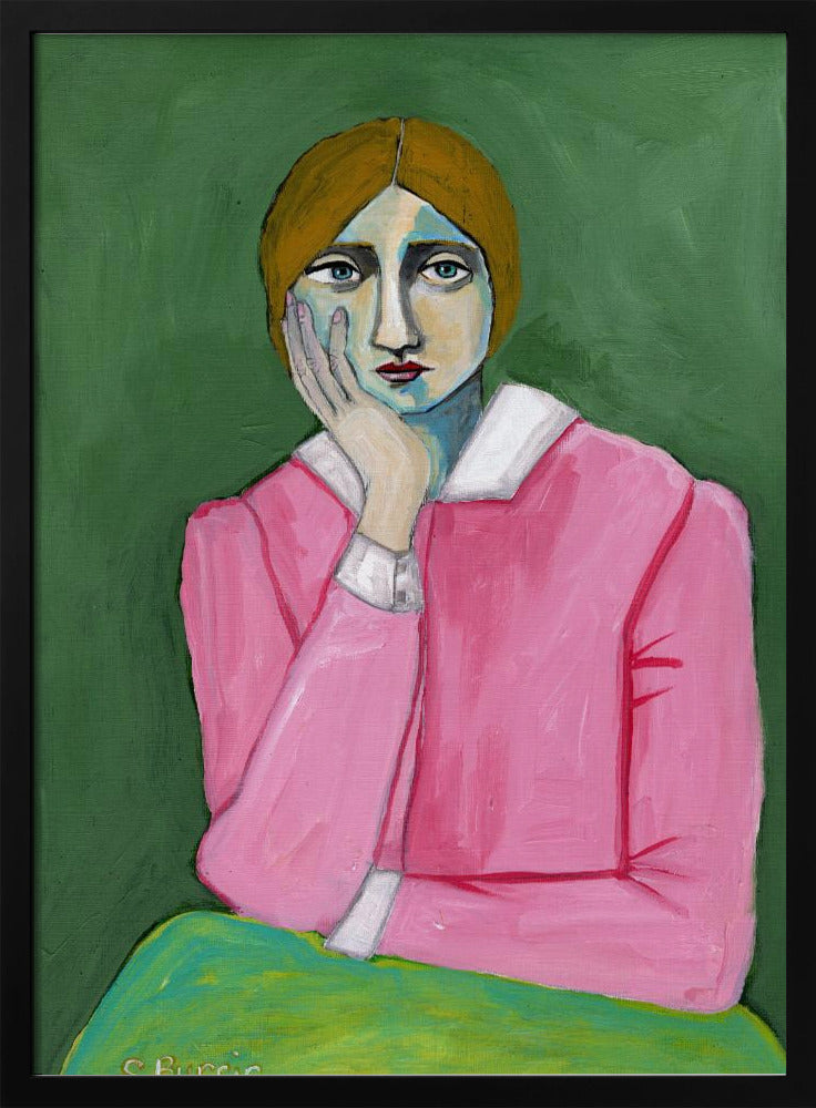 Vintage Lady in pink | Poster