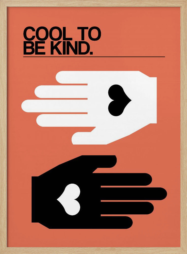 Cool To Be Kind Salmon | Poster