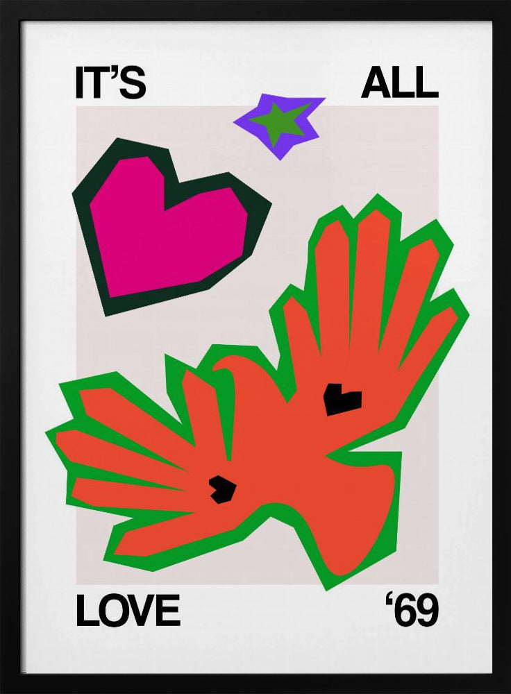 It's All Love '69 Bird Orange | Poster