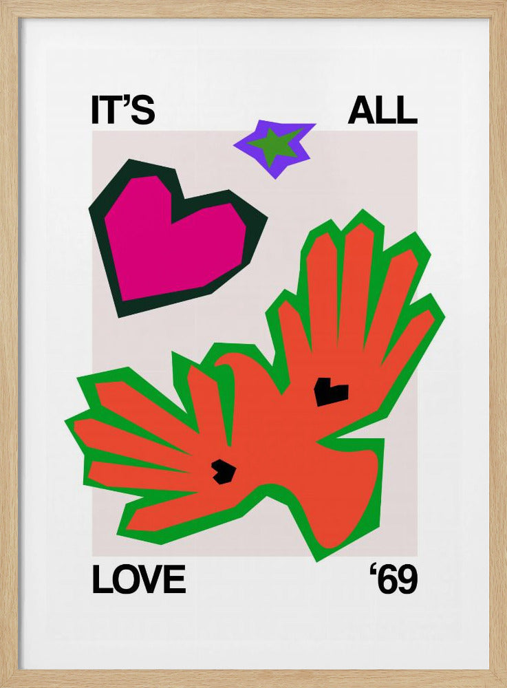 It's All Love '69 Bird Orange | Poster