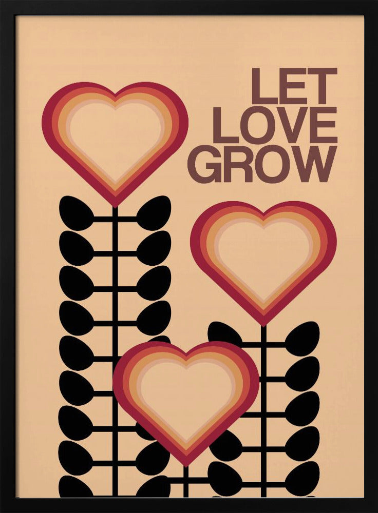 Let Love Grow Cream | Poster