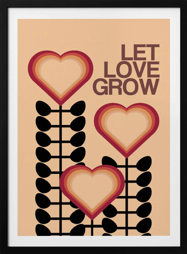 Let Love Grow Cream | Poster