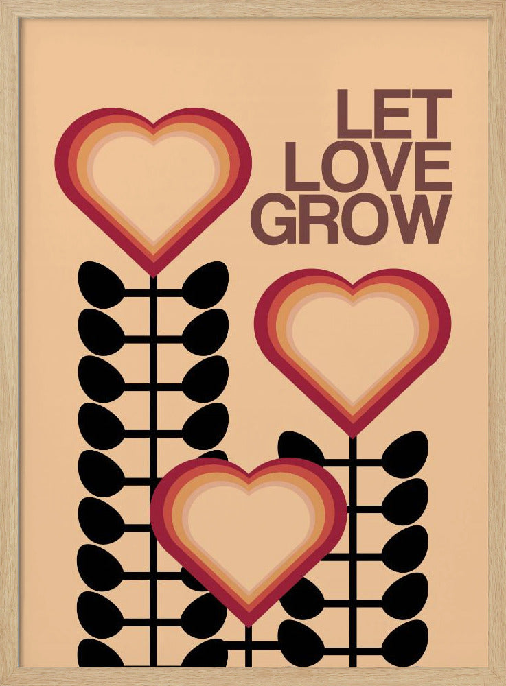 Let Love Grow Cream | Poster
