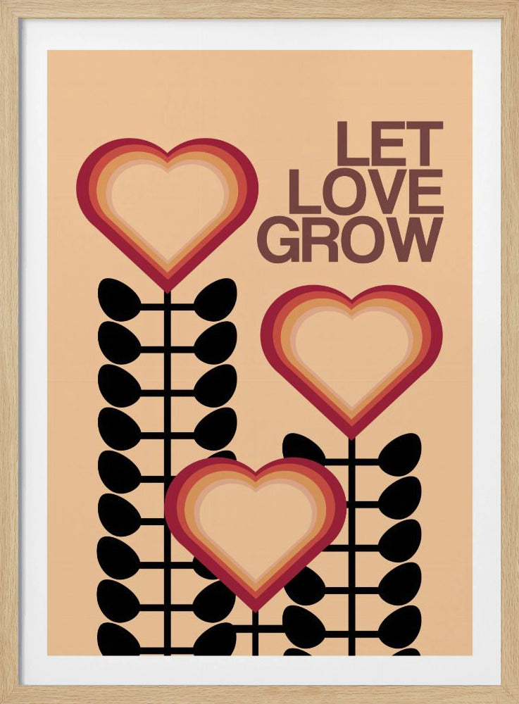 Let Love Grow Cream | Poster