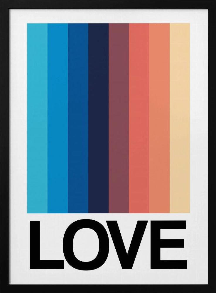 Mirror Stripe LOVE | Poster