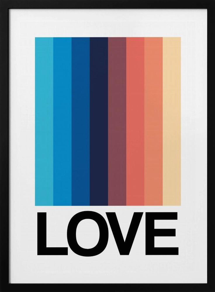 Mirror Stripe LOVE | Poster