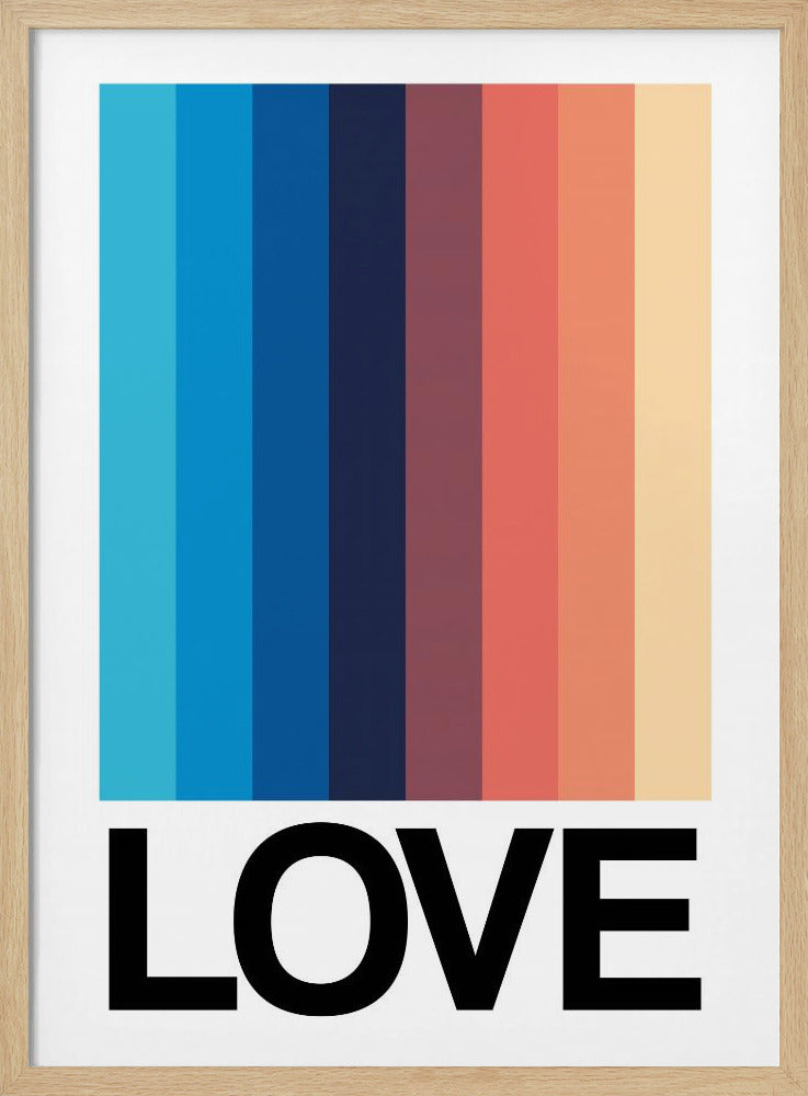 Mirror Stripe LOVE | Poster
