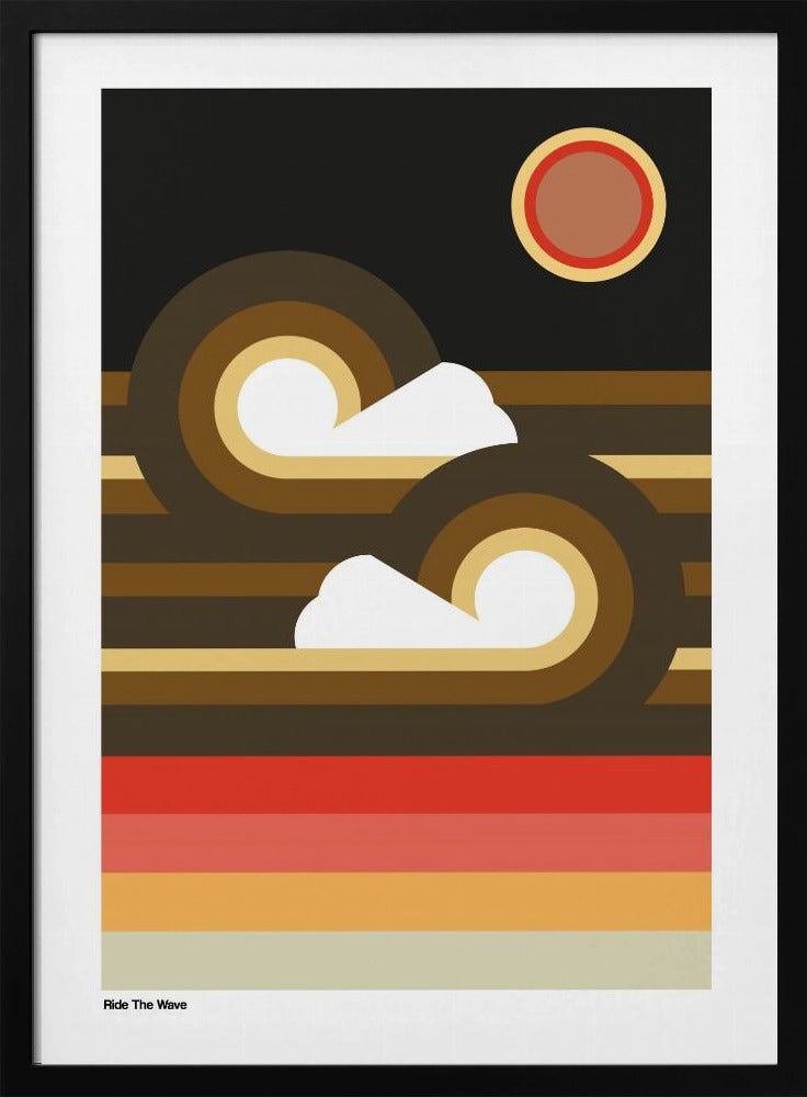 Ride The Wave Sunset | Poster